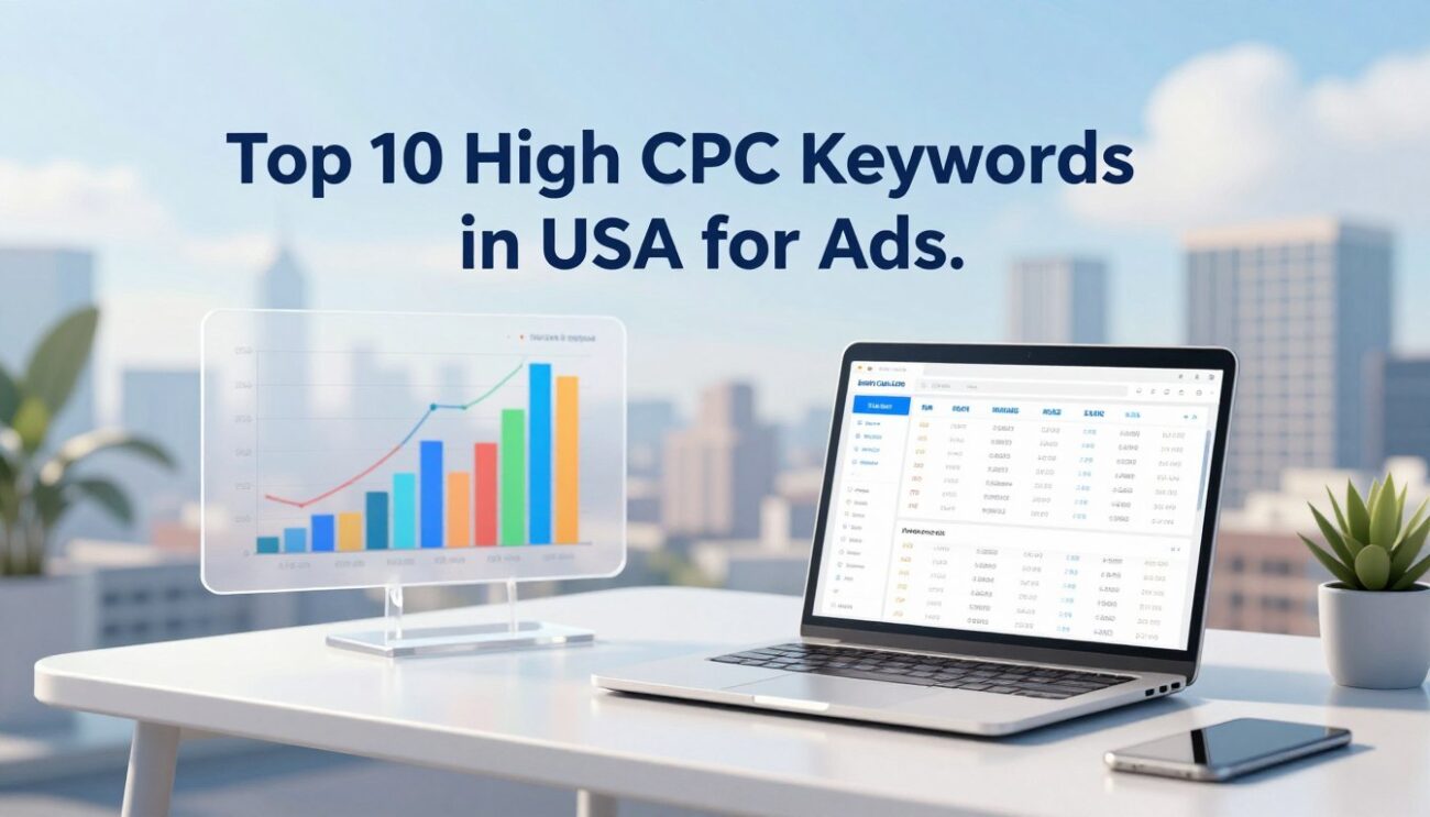 Top 10 high cpc keywords in usa for ads