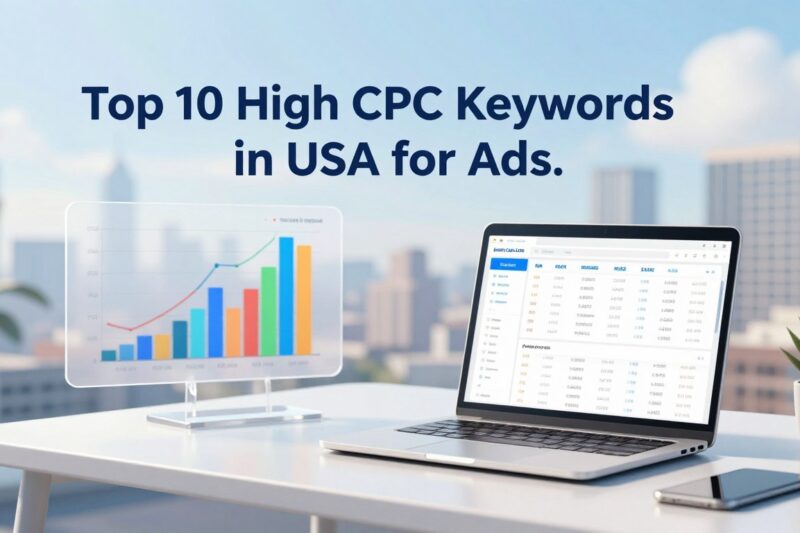 Top 10 High CPC Keywords in USA for Ads