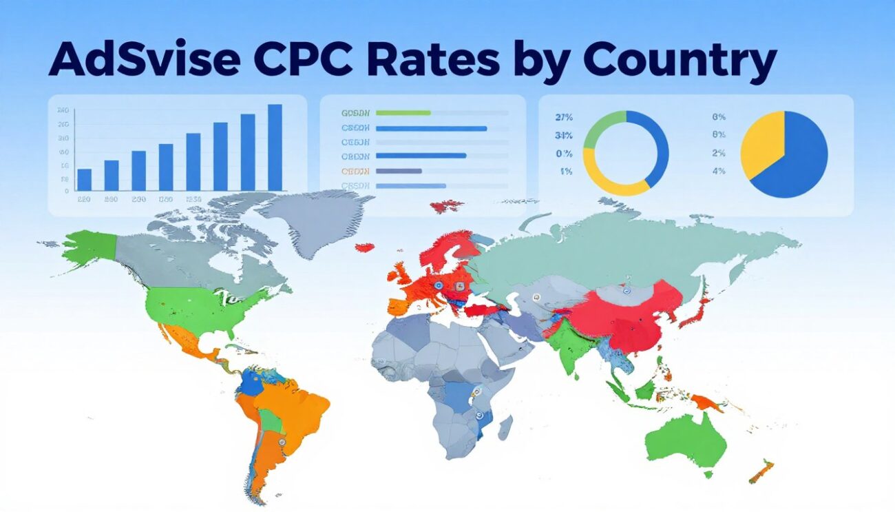 AdSense CPC rates by country