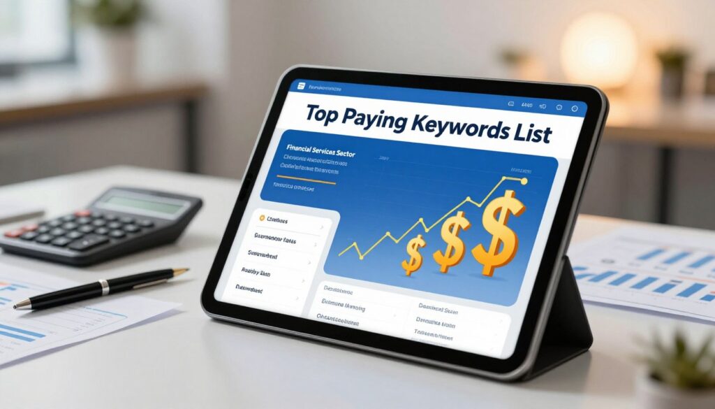 top paying keywords list